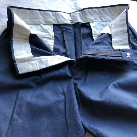 Dress pants cotton blend blue 36X29 4 pockets belt loops - Picture 5 of 6